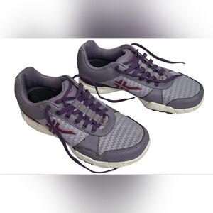Kuru Quantum Lace Up Comfort Running Shoes Women's sz 8 Purlple EUC